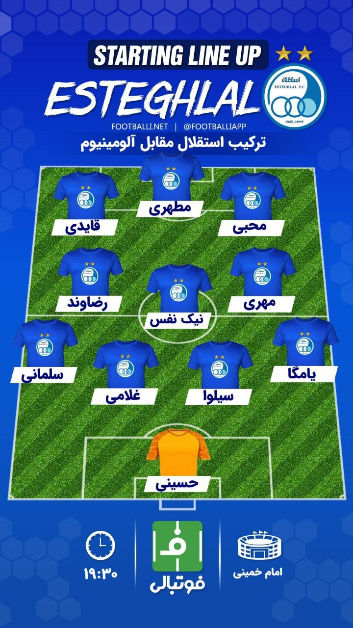 “نبرد آبی‌ها: استقلال در جستجوی پیروزی مقابل فولاد آلومینیوم اراک!”