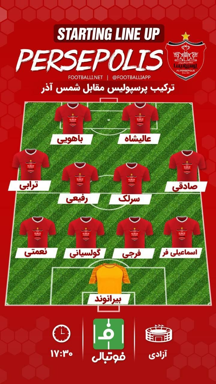 “شمس آذر در برابر غول قرمز: نبردی تاریخی در زمین فوتبال!”